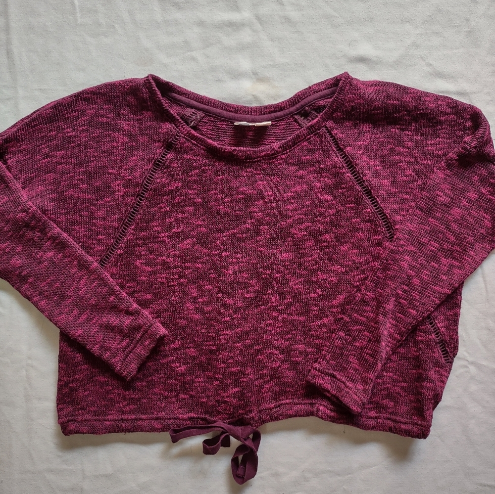 Roxy Stonewashed Sweater Barbie Sporty Retro Party Casual Winter Layer